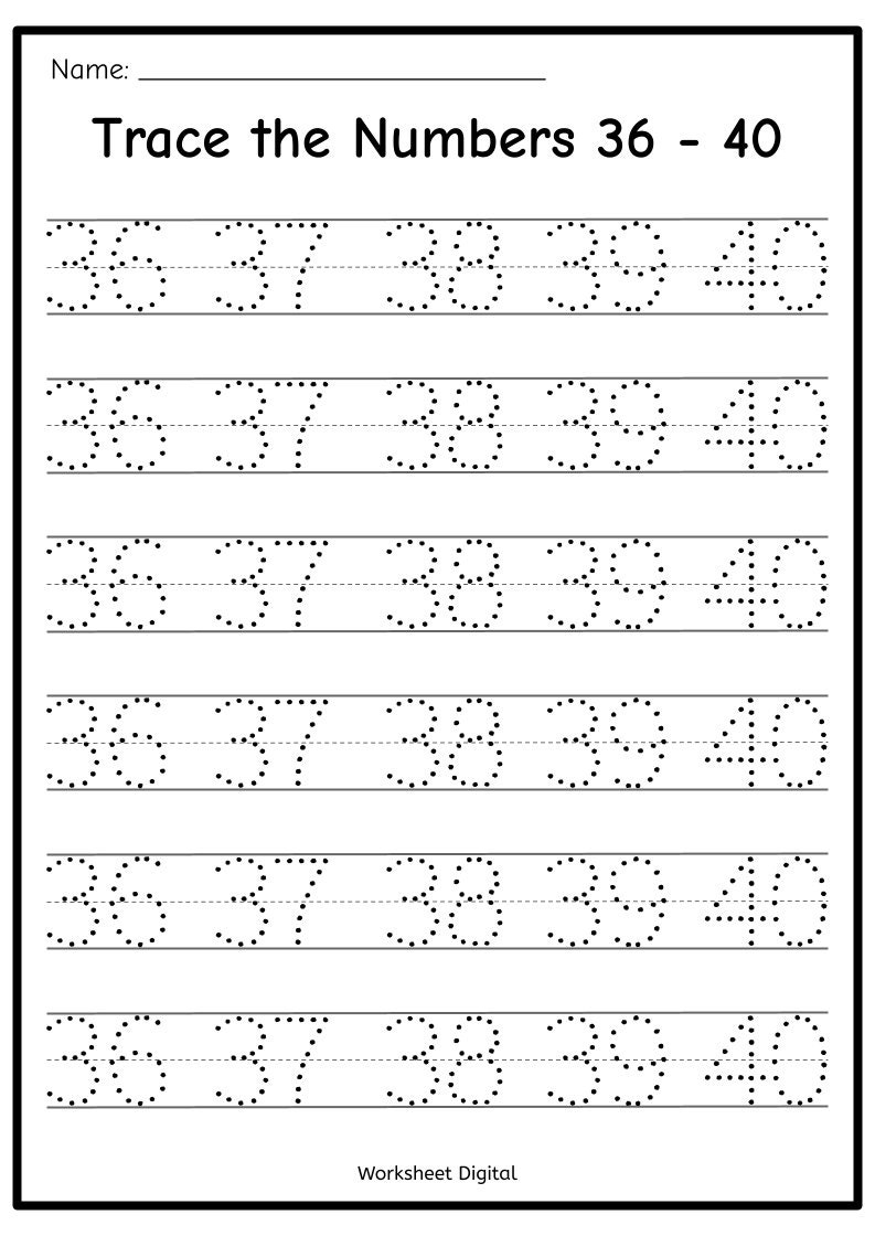 Printable Numbers 1 50 Tracing Worksheets Homeschool Kindergarten PDF Download Etsy Printable Numbers 1 50 Tracing Worksheets Homeschool Kindergarten PDF Download Etsy