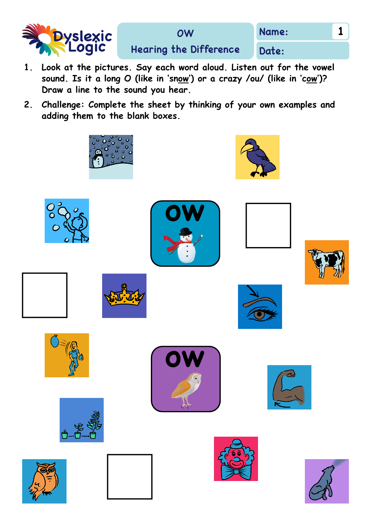 Printable Phonics Support Resources Dyslexic Logic