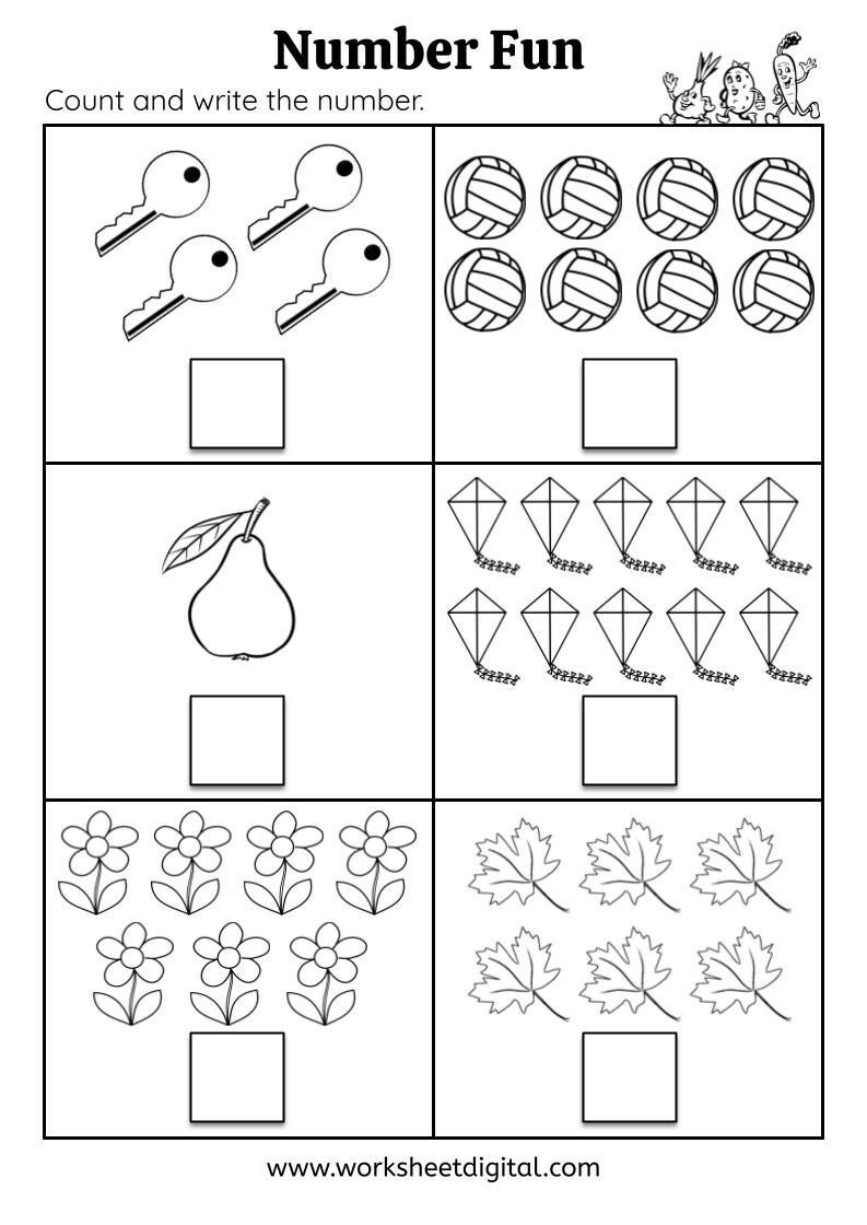 Printables Kindergarten Math Worksheets Numbers 1 To 10 Counting Writing Addition Subtraction Etsy