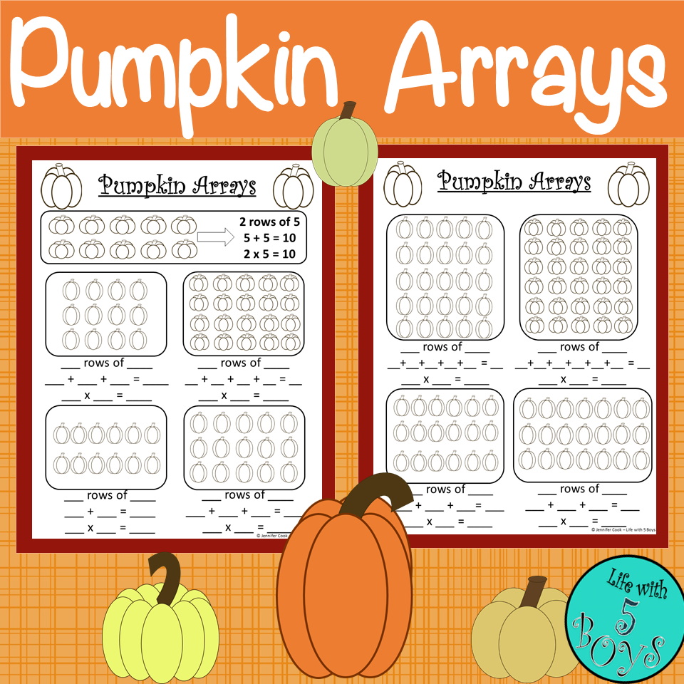 Pumpkin Arrays Math Activity Made By Teachers