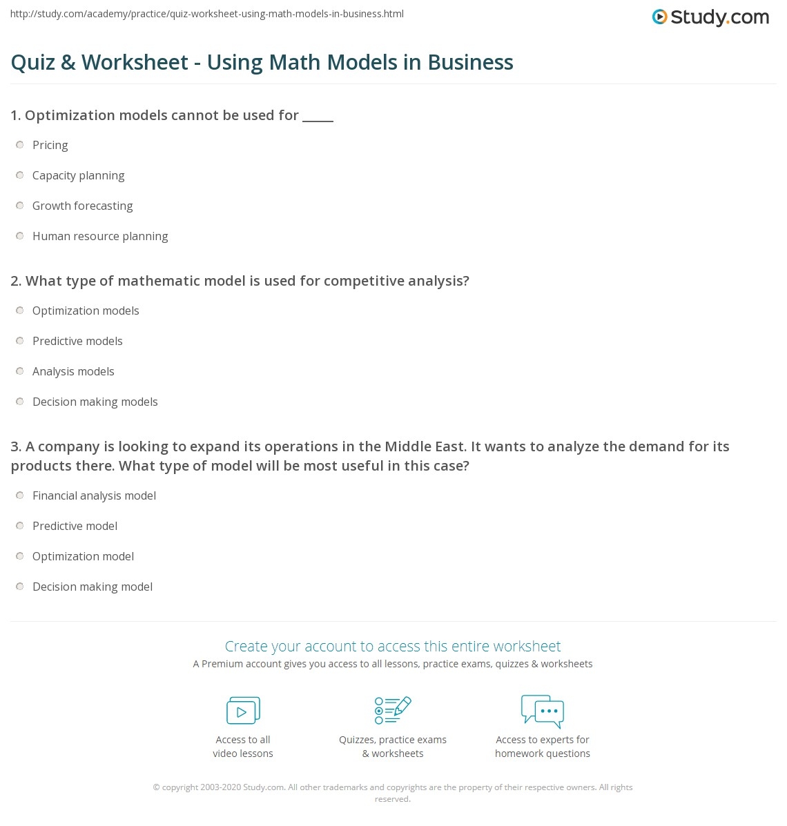 business math worksheets business math worksheets