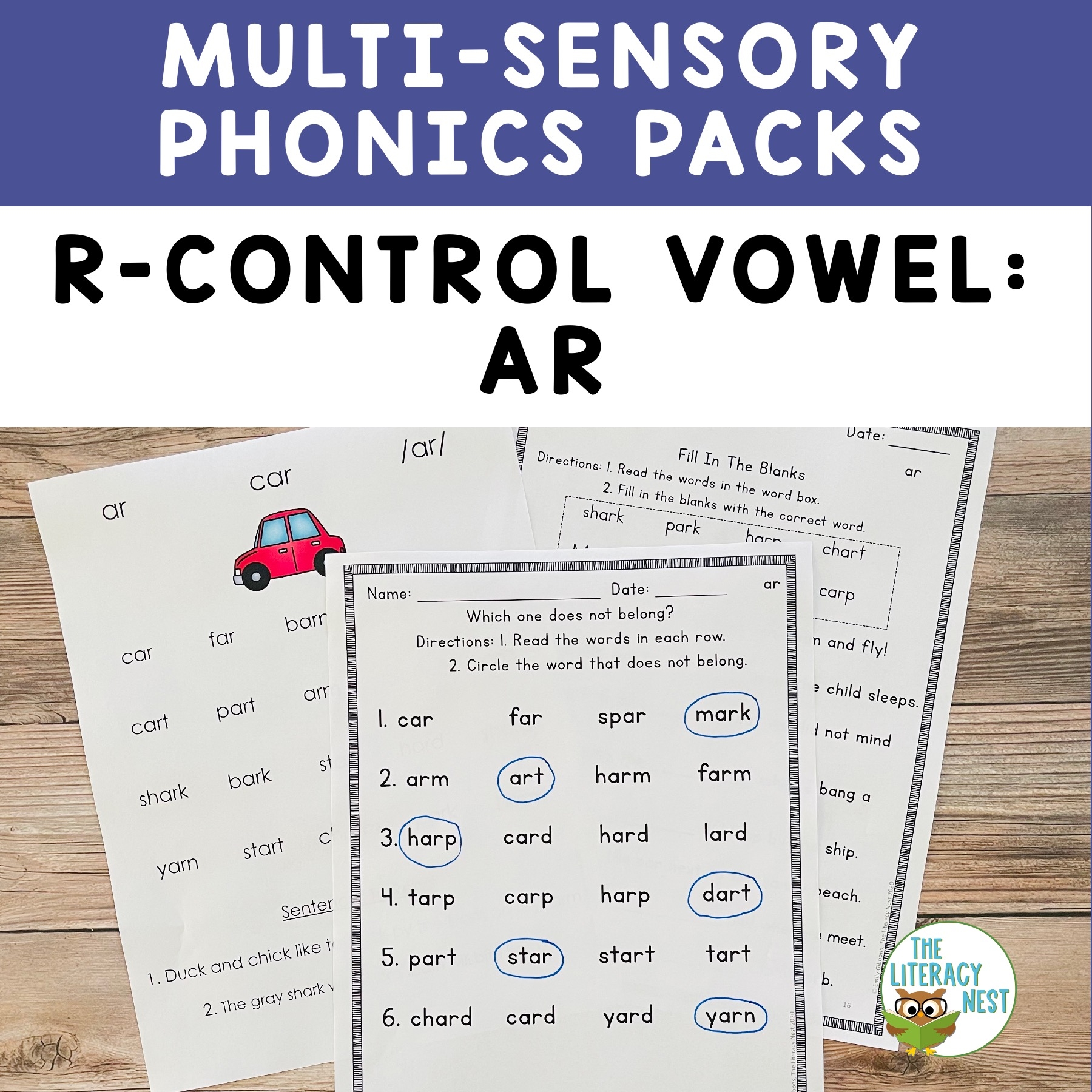 r controlled vowel worksheets
