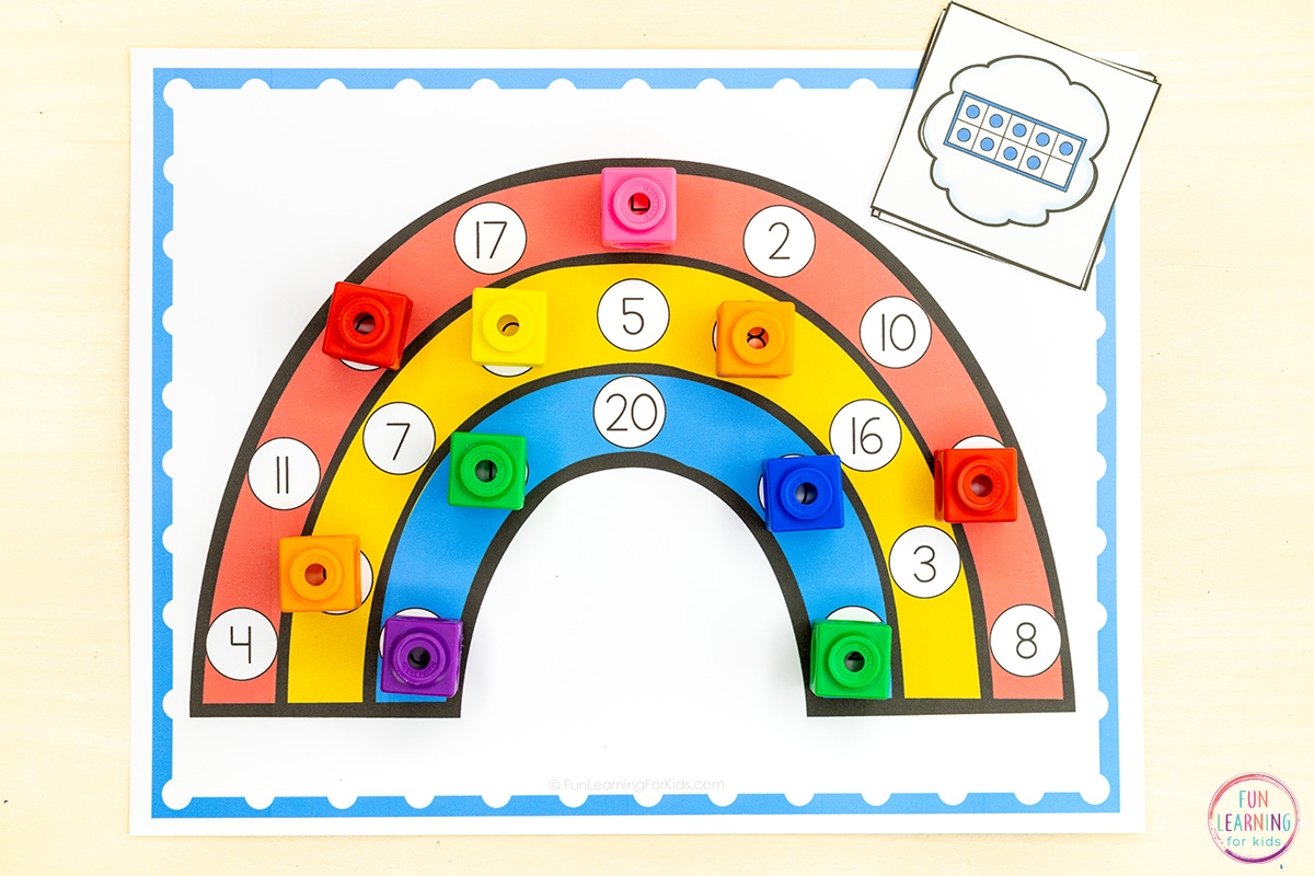 rainbow worksheets preschool