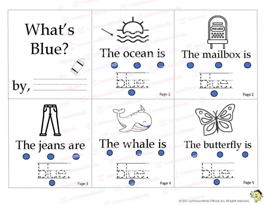Reading Comprehension Worksheets All Things Blue 