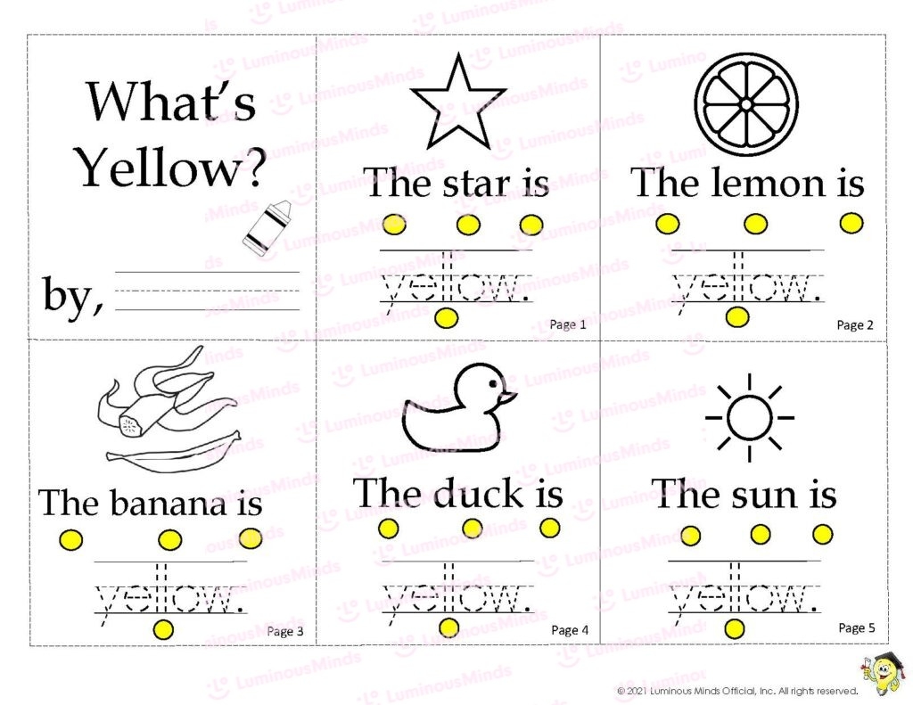 Reading Comprehension Worksheets All Things Yellow 