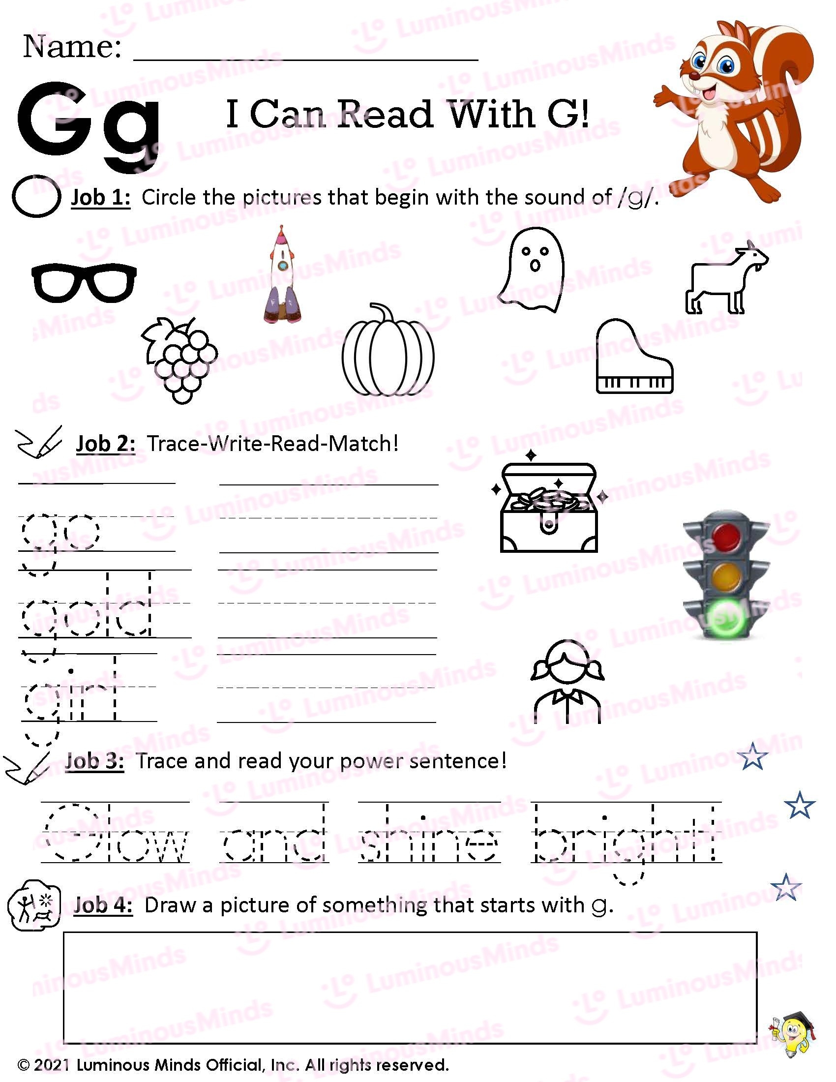 Reading Comprehension Worksheets I Can Read With G 