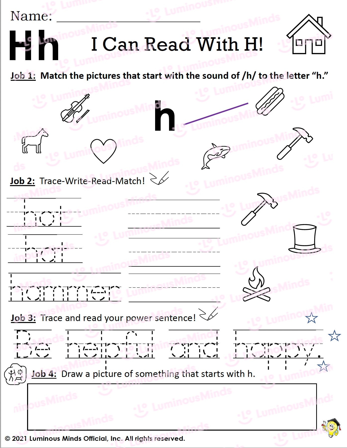 Reading Comprehension Worksheets I Can Read With H 