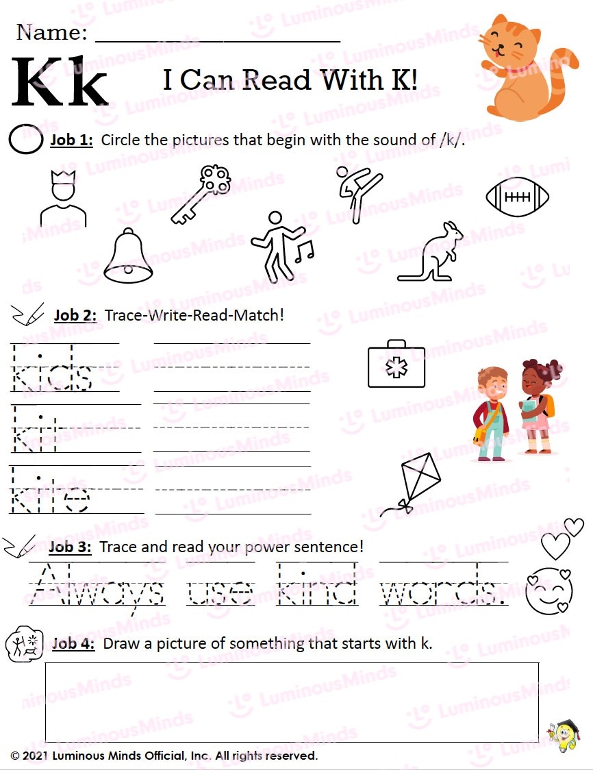 i can read worksheets for kindergarten