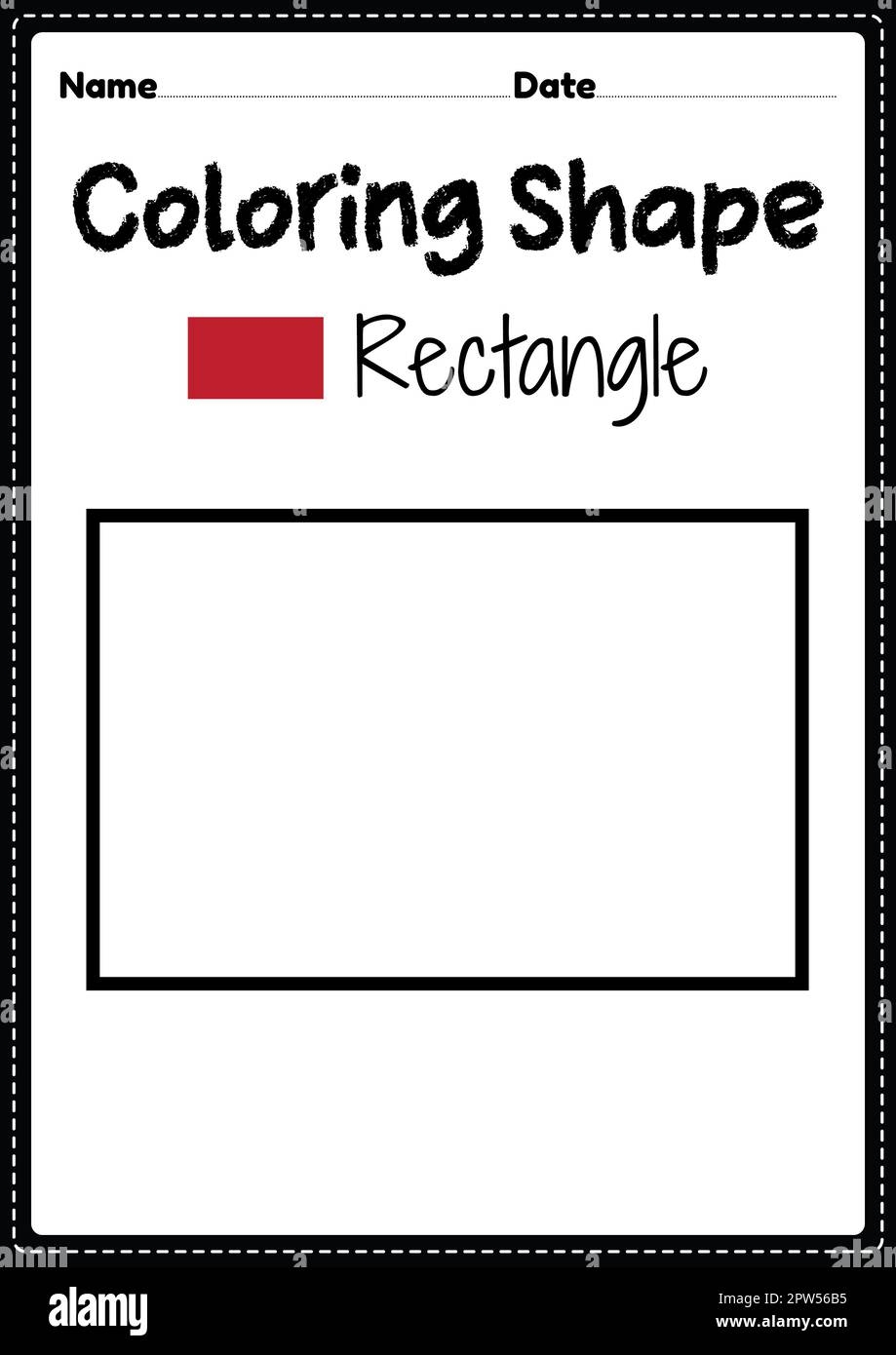 rectangle preschool worksheet