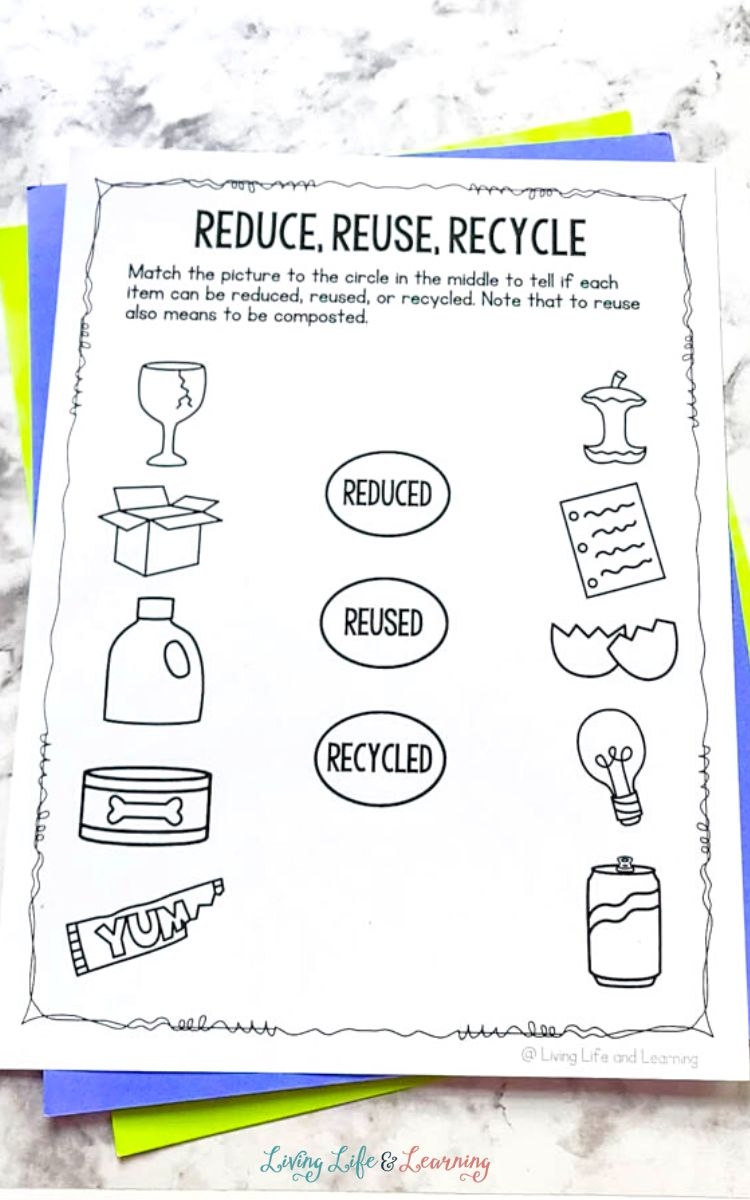 Recycling Worksheets For Kids Recycling Worksheets For Kids
