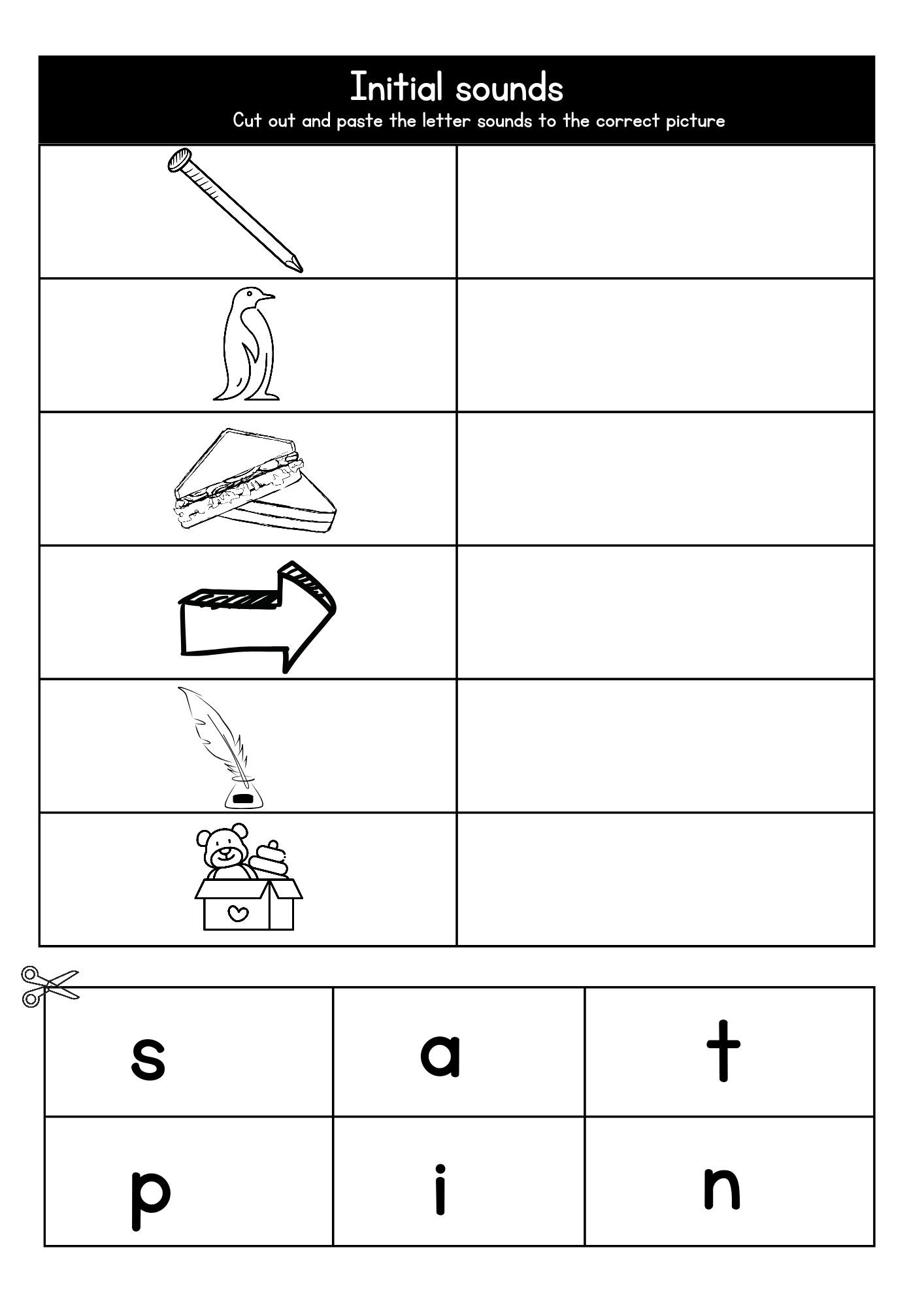 SATPIN Worksheets Letter Sounds CVC Words Printable Group 1 Jolly Phonics Inspired Activities Phonics Learning Activity Bundle Etsy