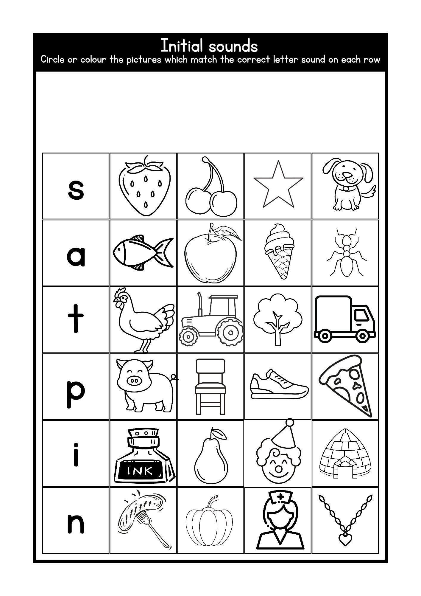 SATPIN Worksheets Letter Sounds CVC Words Printable Group 1 Jolly Phonics Inspired Activities Phonics Learning Activity Bundle Etsy