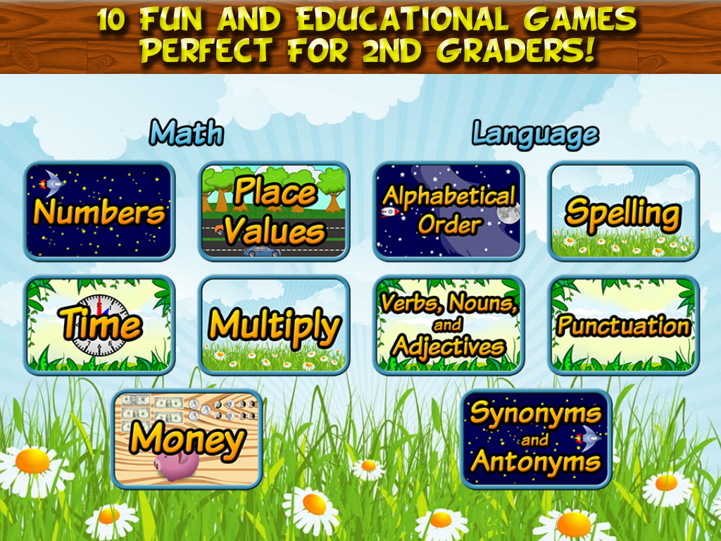 Second Grade Learning Games Content EdRedi