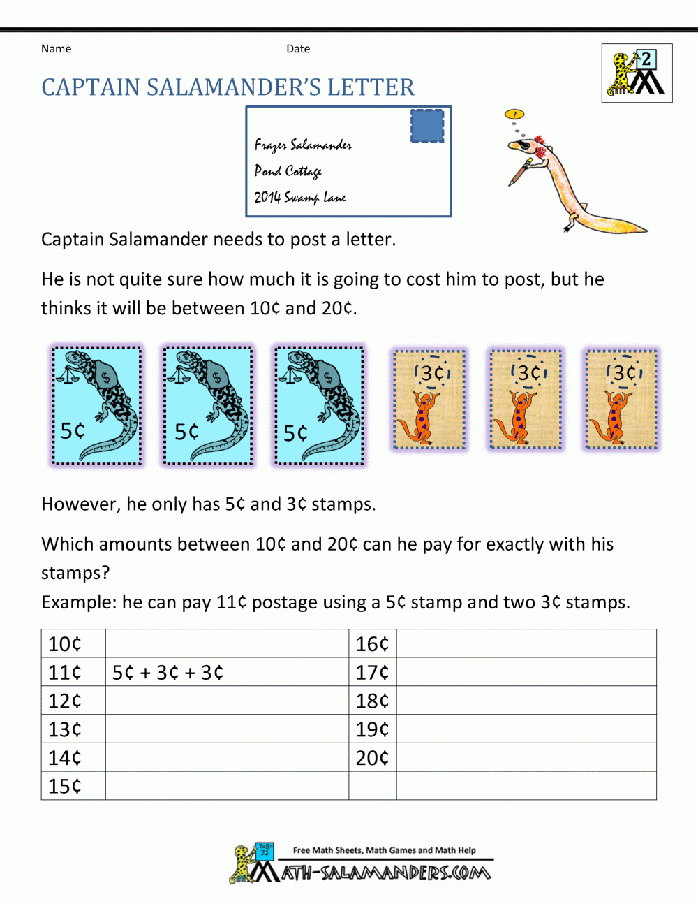 Second Grade Math Problems