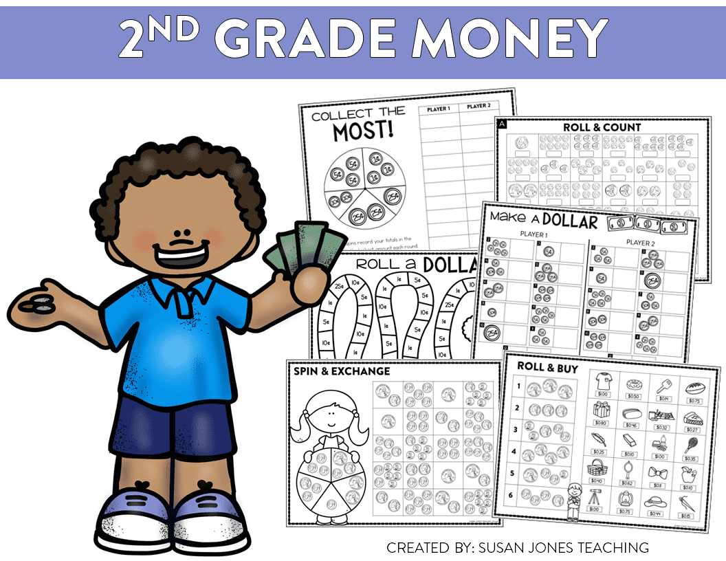 Second Grade Money Games Counting Comparing Exchanging Money Susan Jones Teaching