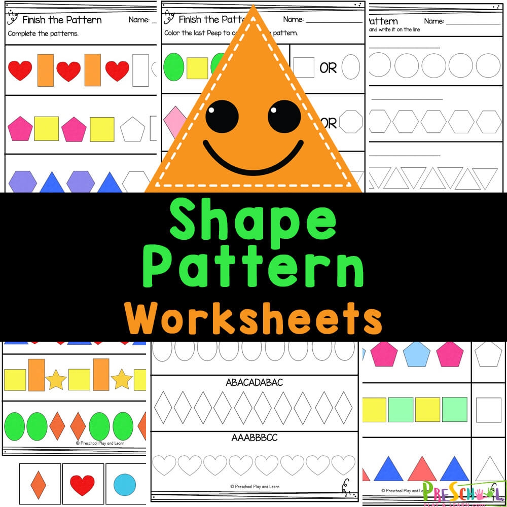 preschool pattern worksheets