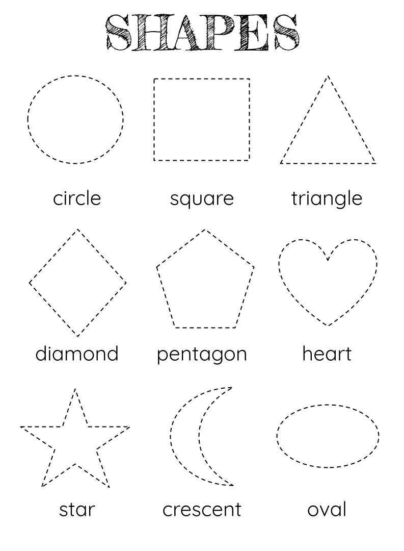 shape worksheets preschool shape worksheets preschool
