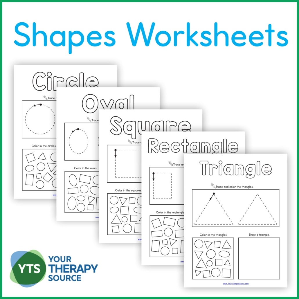 shape worksheet for kindergarten