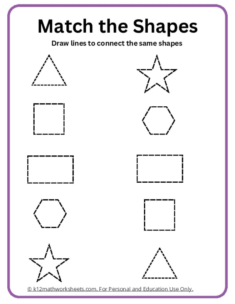 Shapes Worksheets Shapes Worksheets