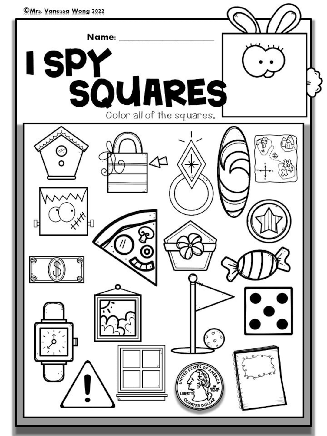 Shapes Worksheets Bundle Preschool Kindergarten Math Activity PDF Pattern Etsy Sweden