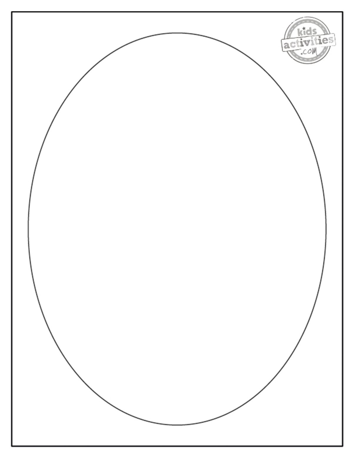 oval worksheet preschool