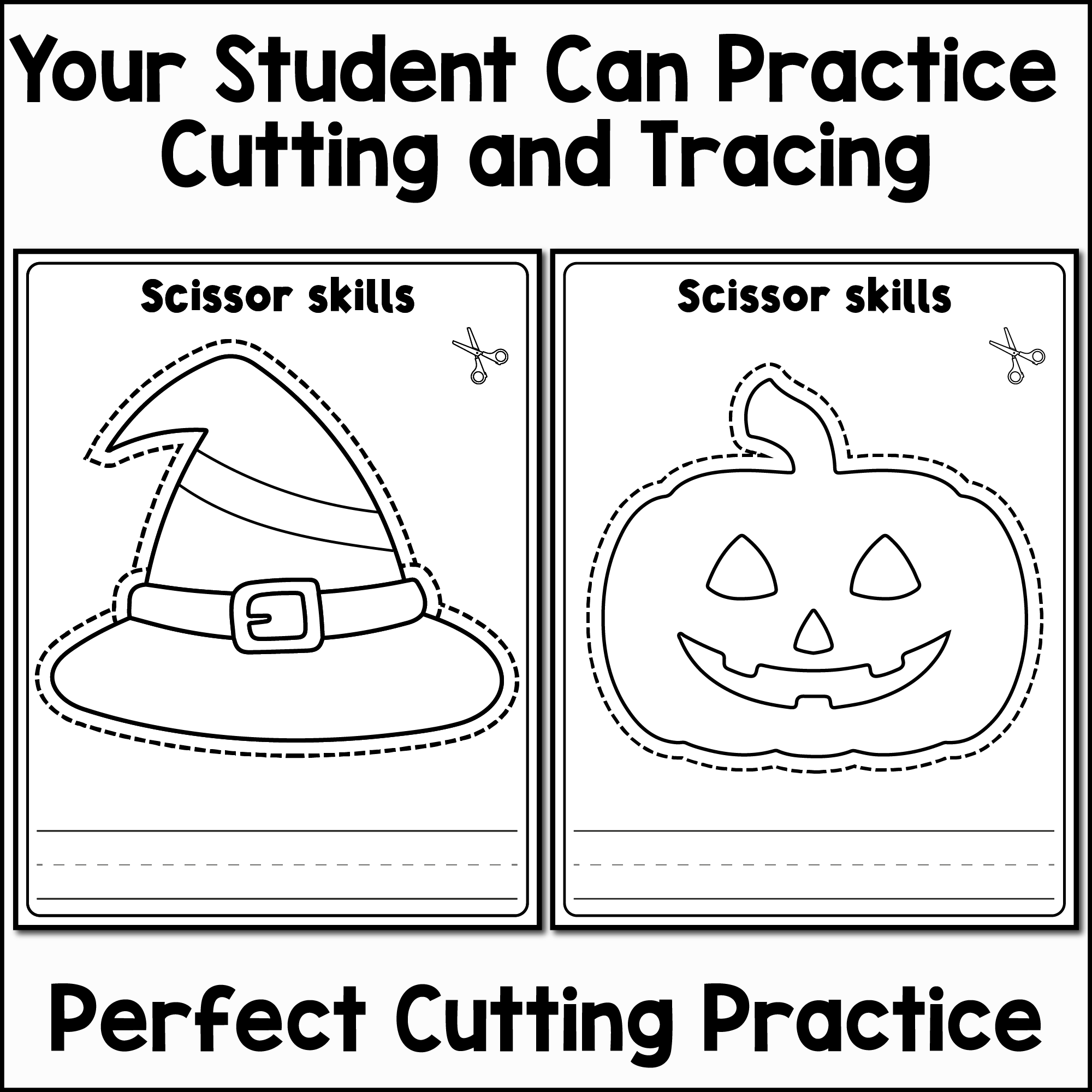 cutting worksheets for preschoolers