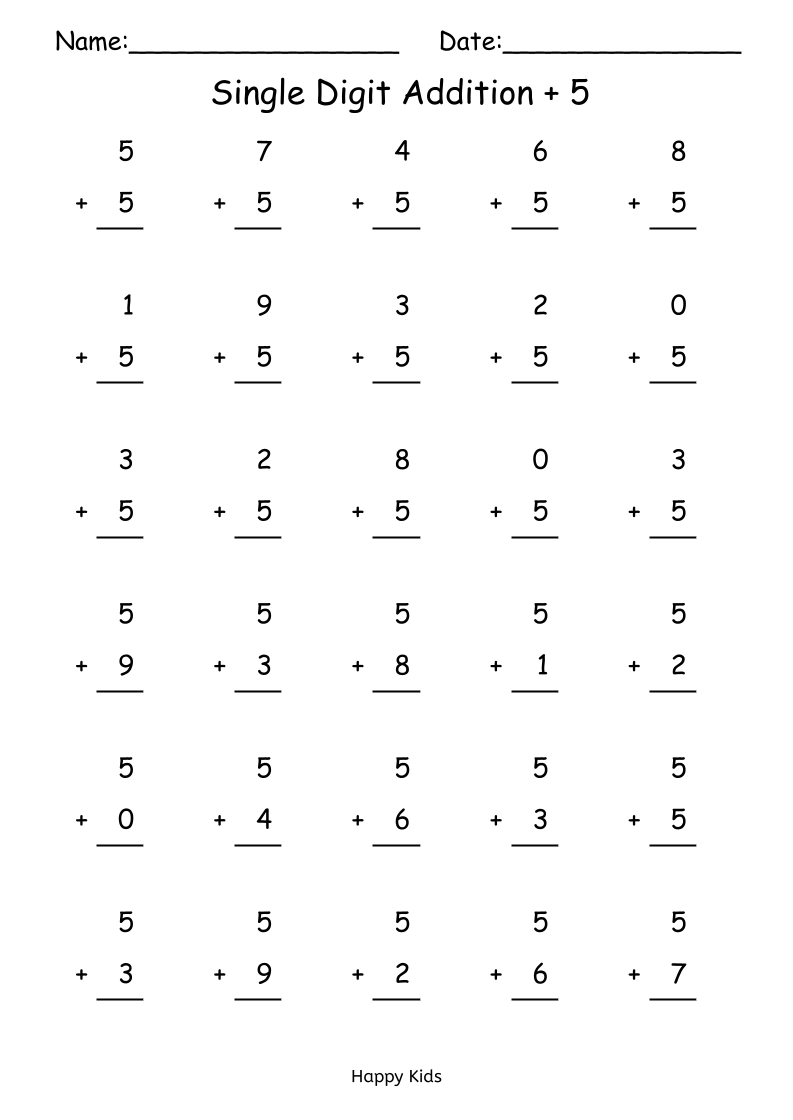 kindergarten math worksheets addition