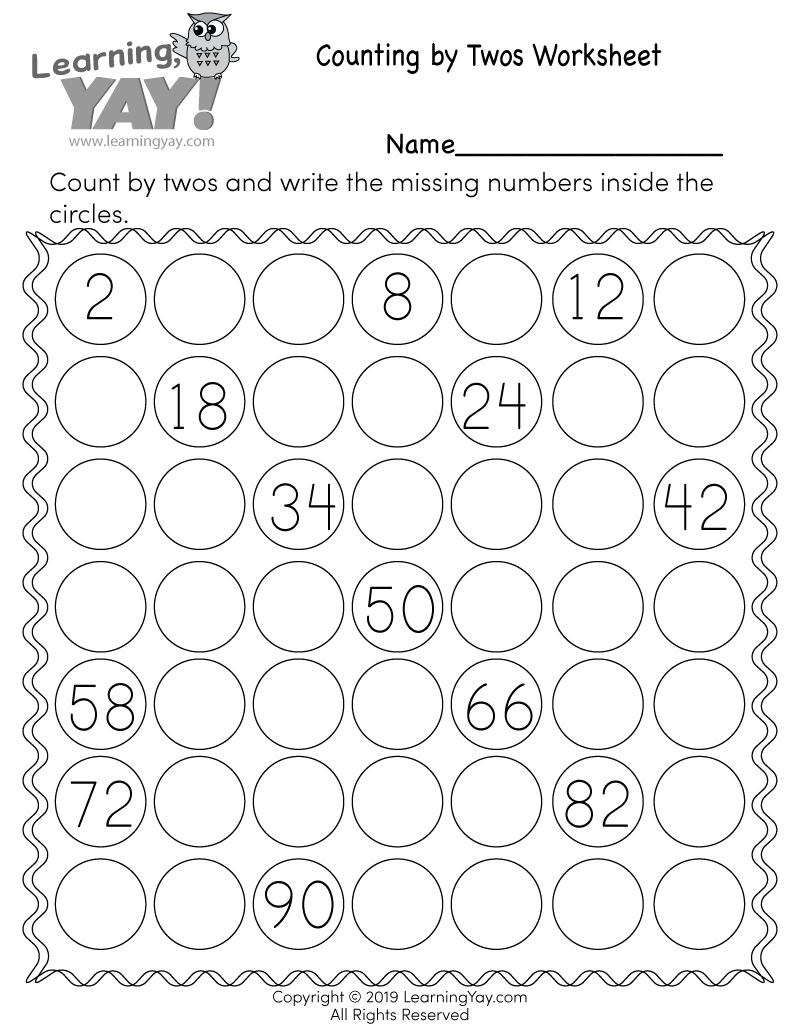 free printable counting worksheets