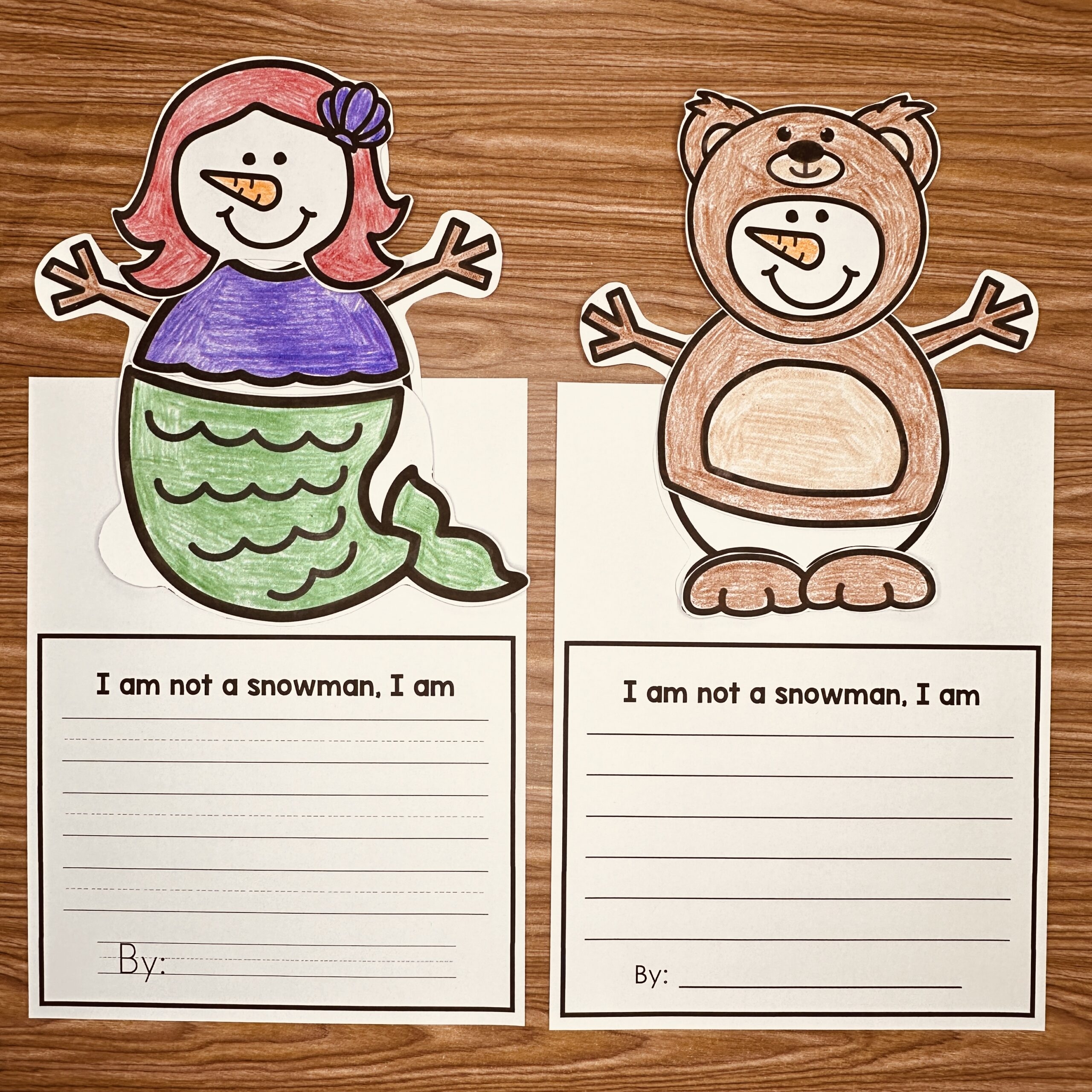Snowman In Disguise Class Project Simply Kinder Printable Membership