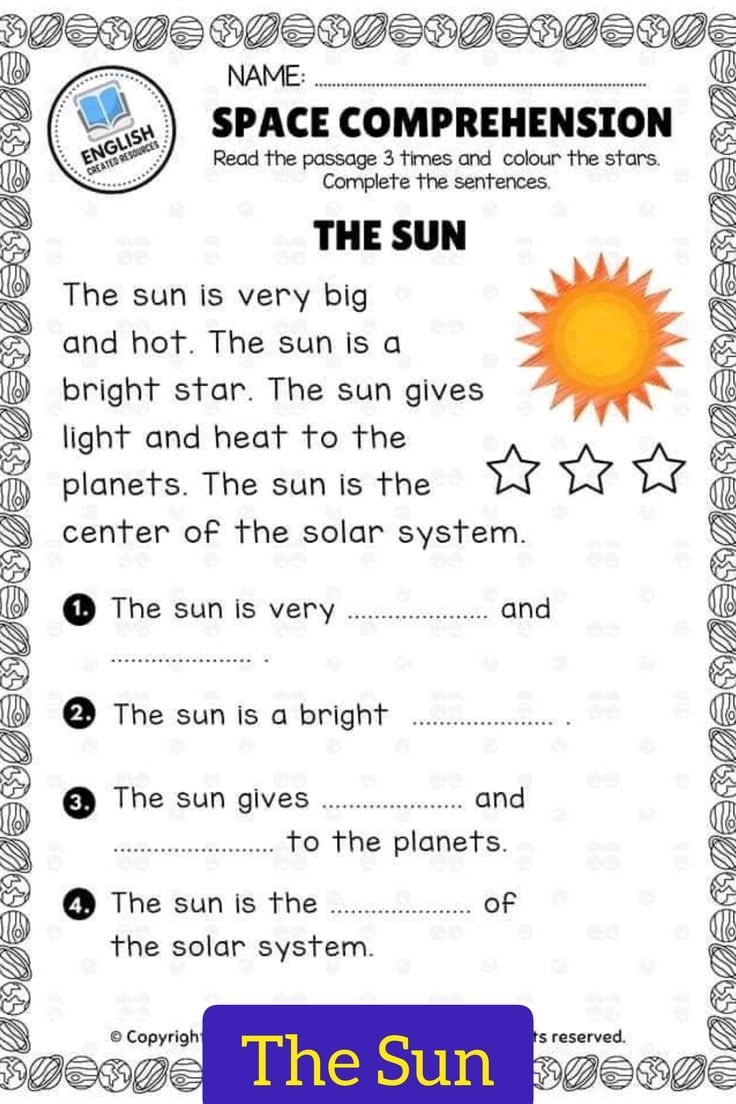 comprehension worksheets for preschoolers