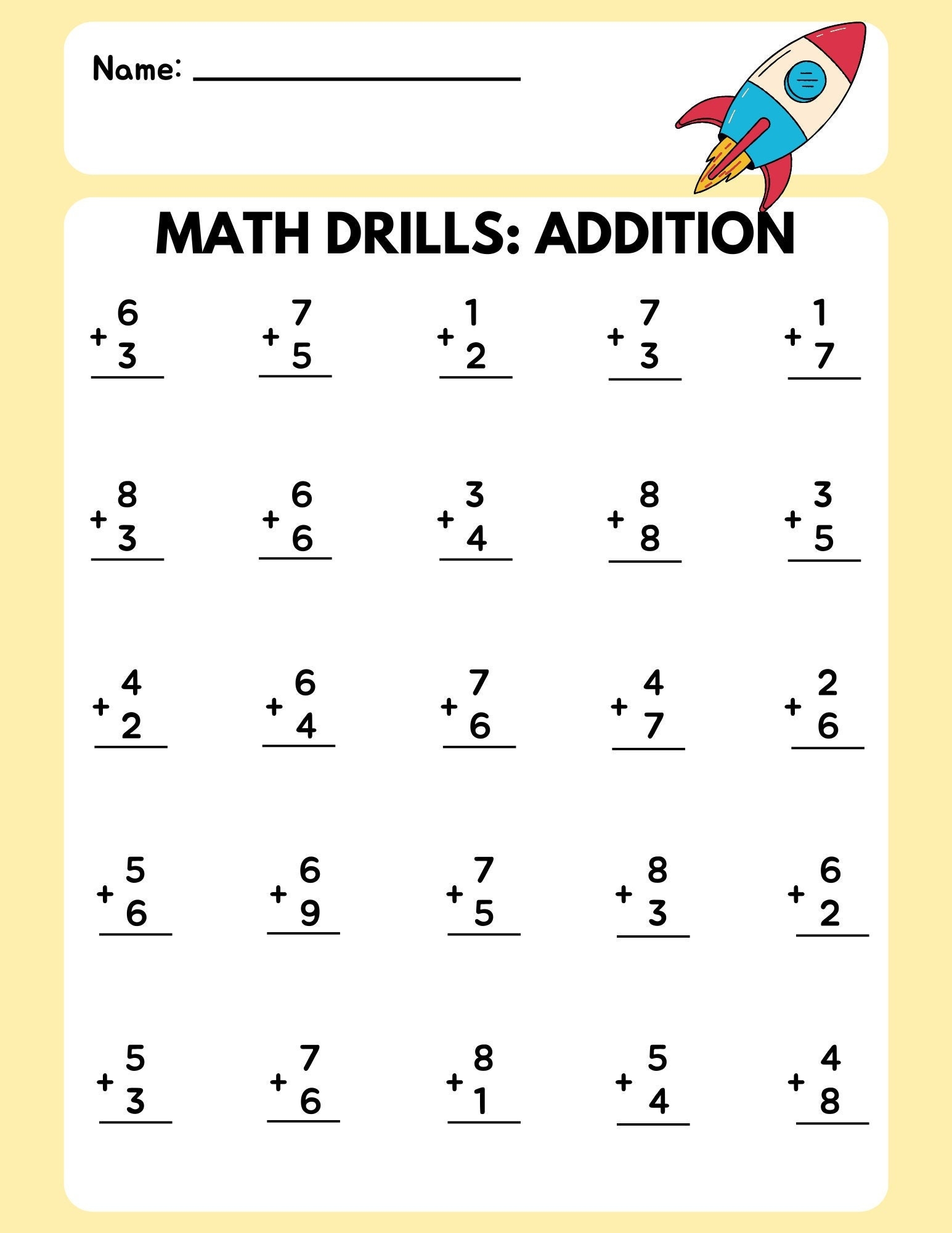 Speed Drills Math Speed Track Math Fluency Drills For First Grade Math By Elizabeth