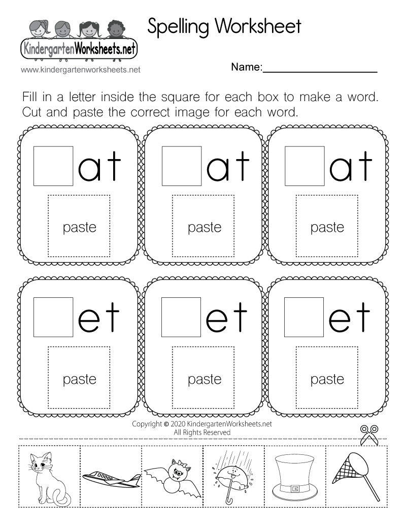 Spelling Three Letter Words Worksheet Free Printable Digital PDF