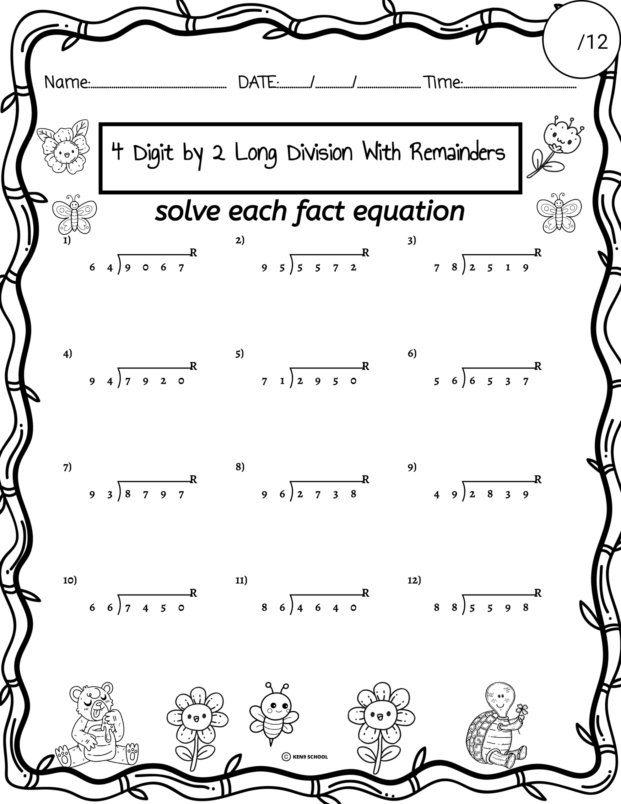 spring math worksheets 5th grade