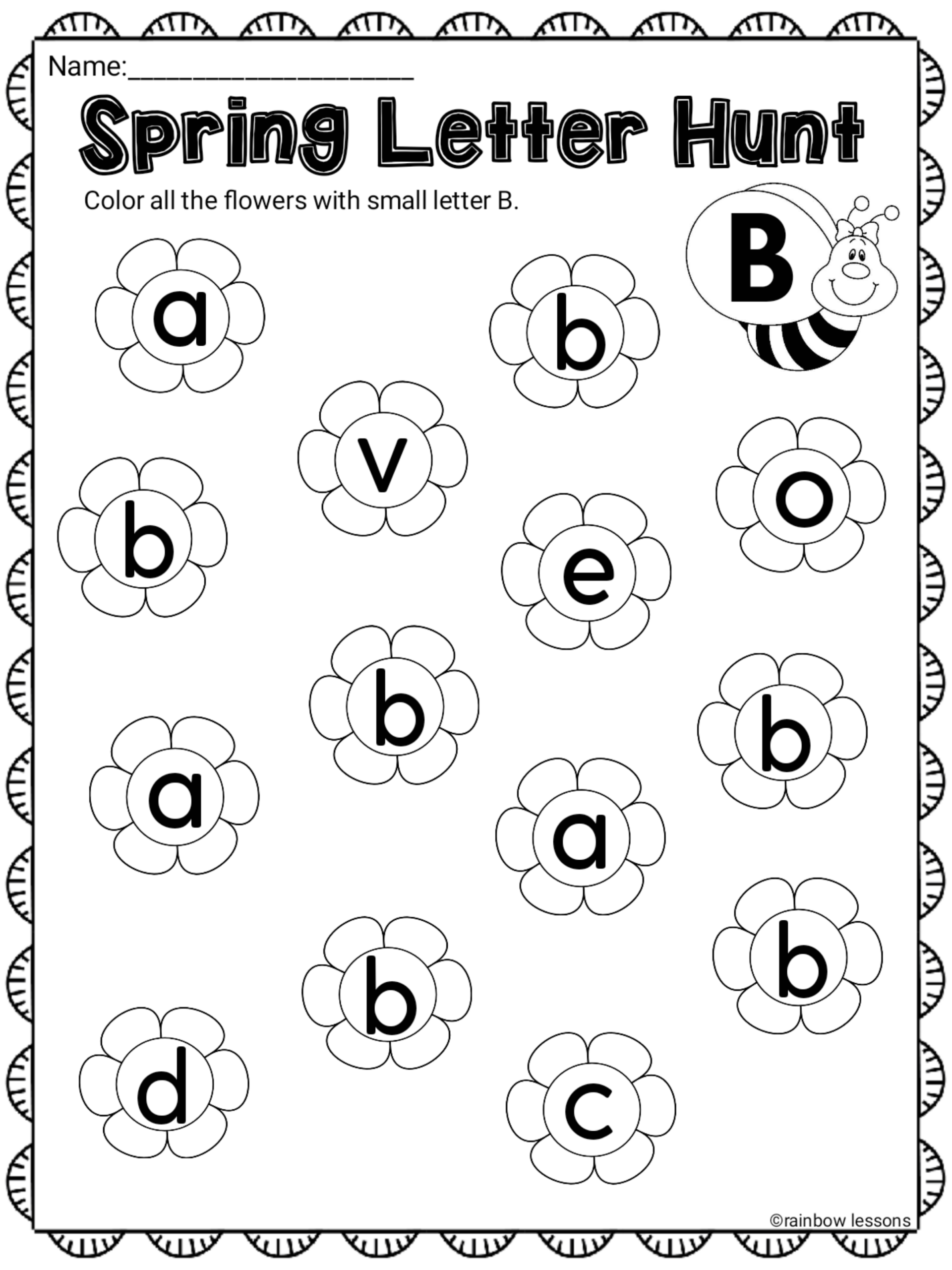 spring worksheets for preschool