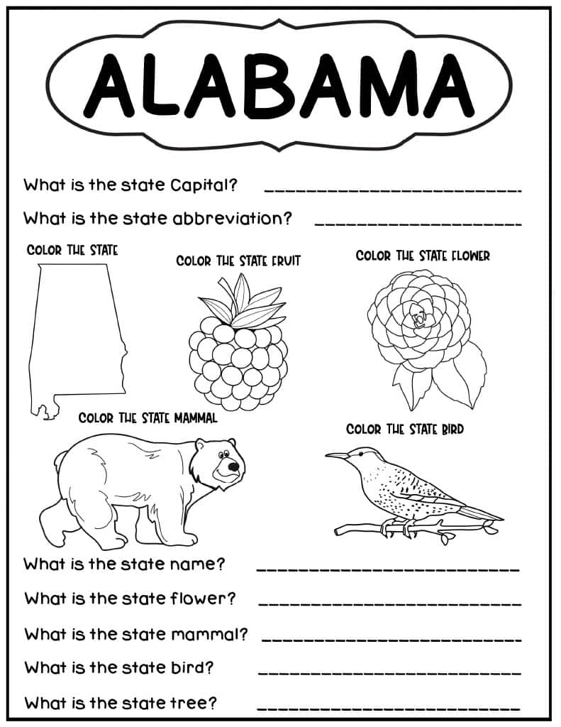 States And Capitals Worksheets Kids Activity Zone States And Capitals Worksheets Kids Activity Zone