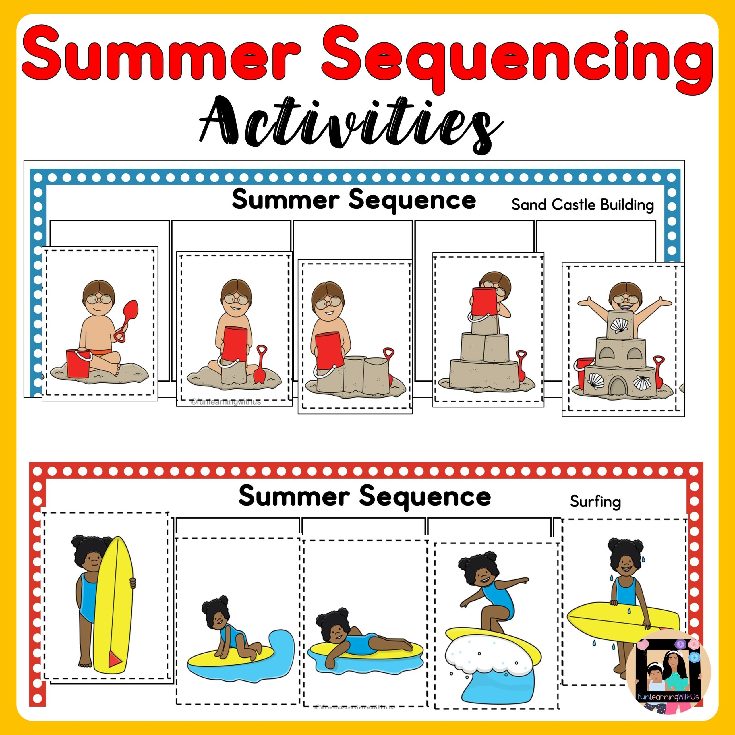 Summer Sequencing Activity Story Writing Worksheets Made By Teachers Summer Sequencing Activity Story Writing Worksheets Made By Teachers