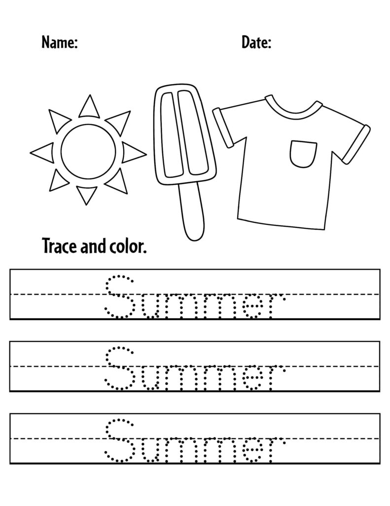 Summer Worksheets For Preschool The Hollydog Blog Summer Worksheets For Preschool The Hollydog Blog