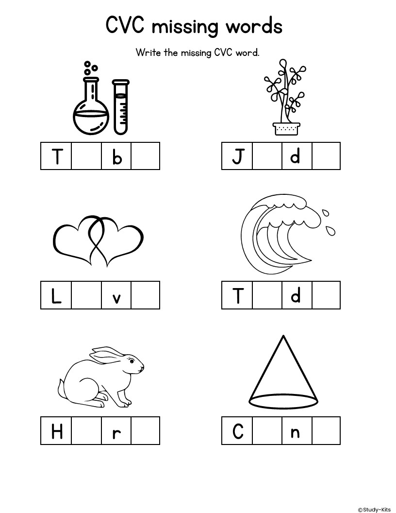  Supercharge Phonics Skills Missing Letters Worksheet NoPrep Made By Teachers