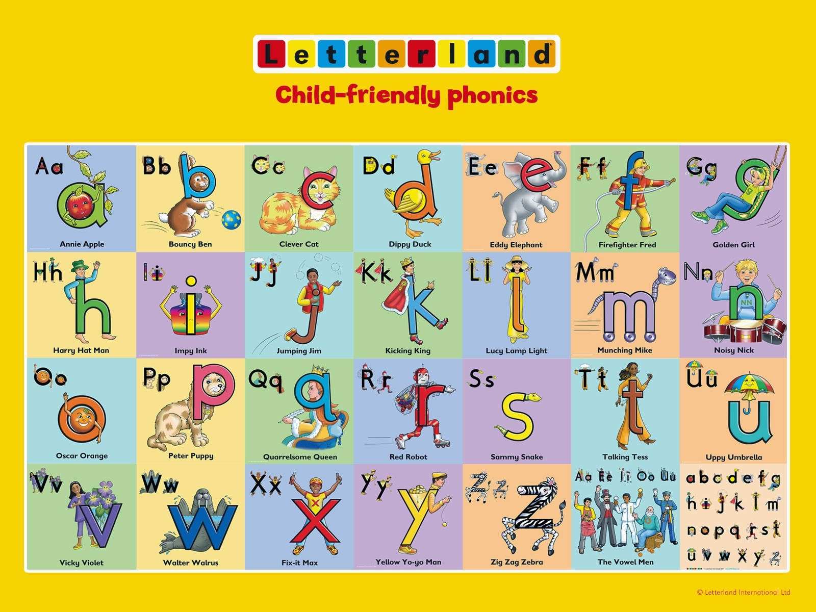 letterland phonics worksheets