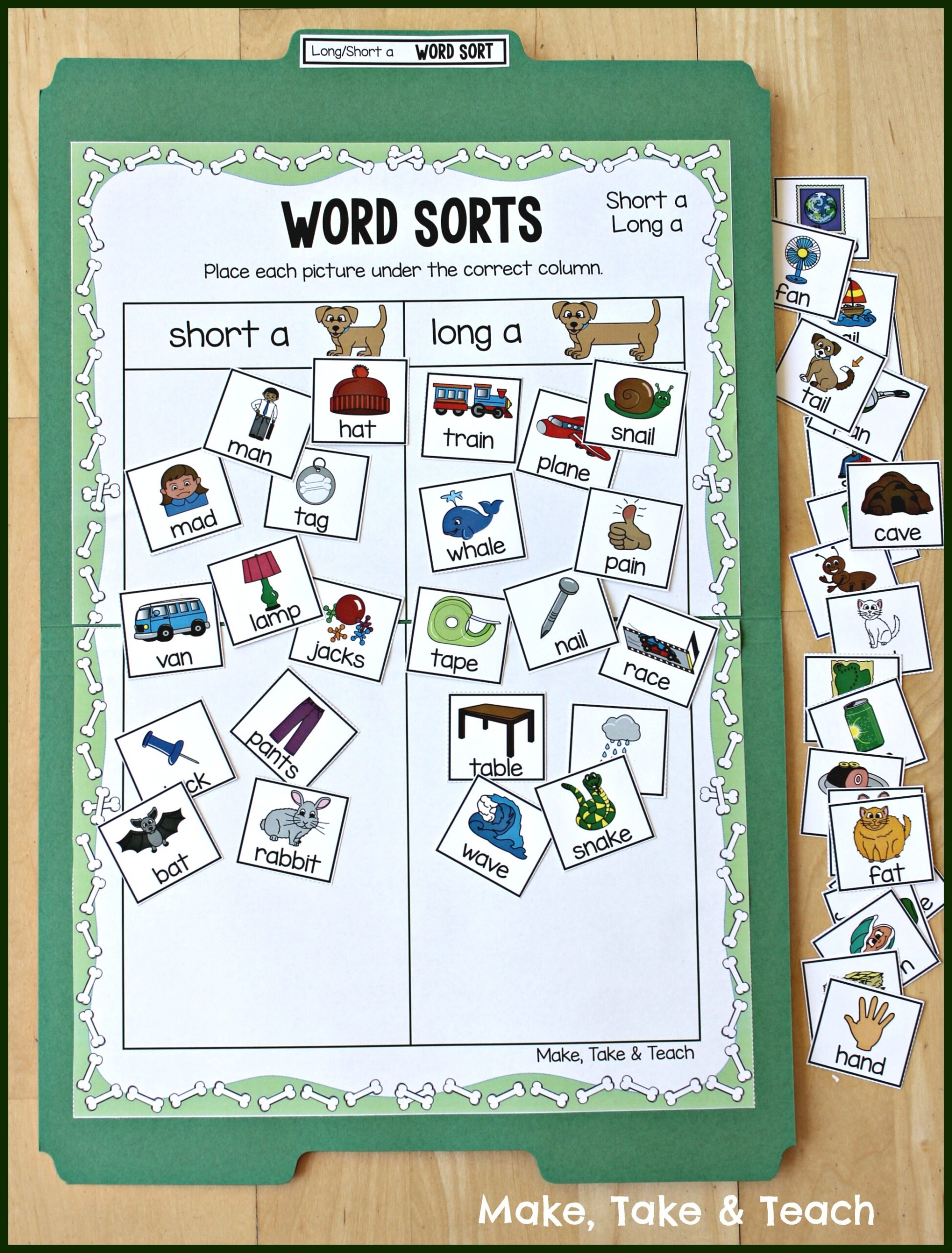 Teaching Long And Short Vowel Sounds Using Picture Sorting Blog MakeTakeTeach