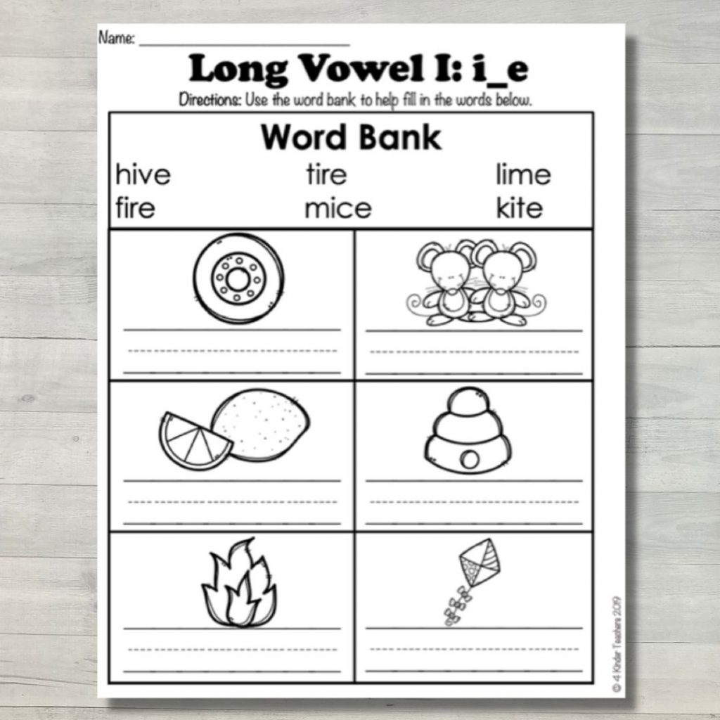 Teaching Long I Words In Kindergarten 4 Kinder Teachers