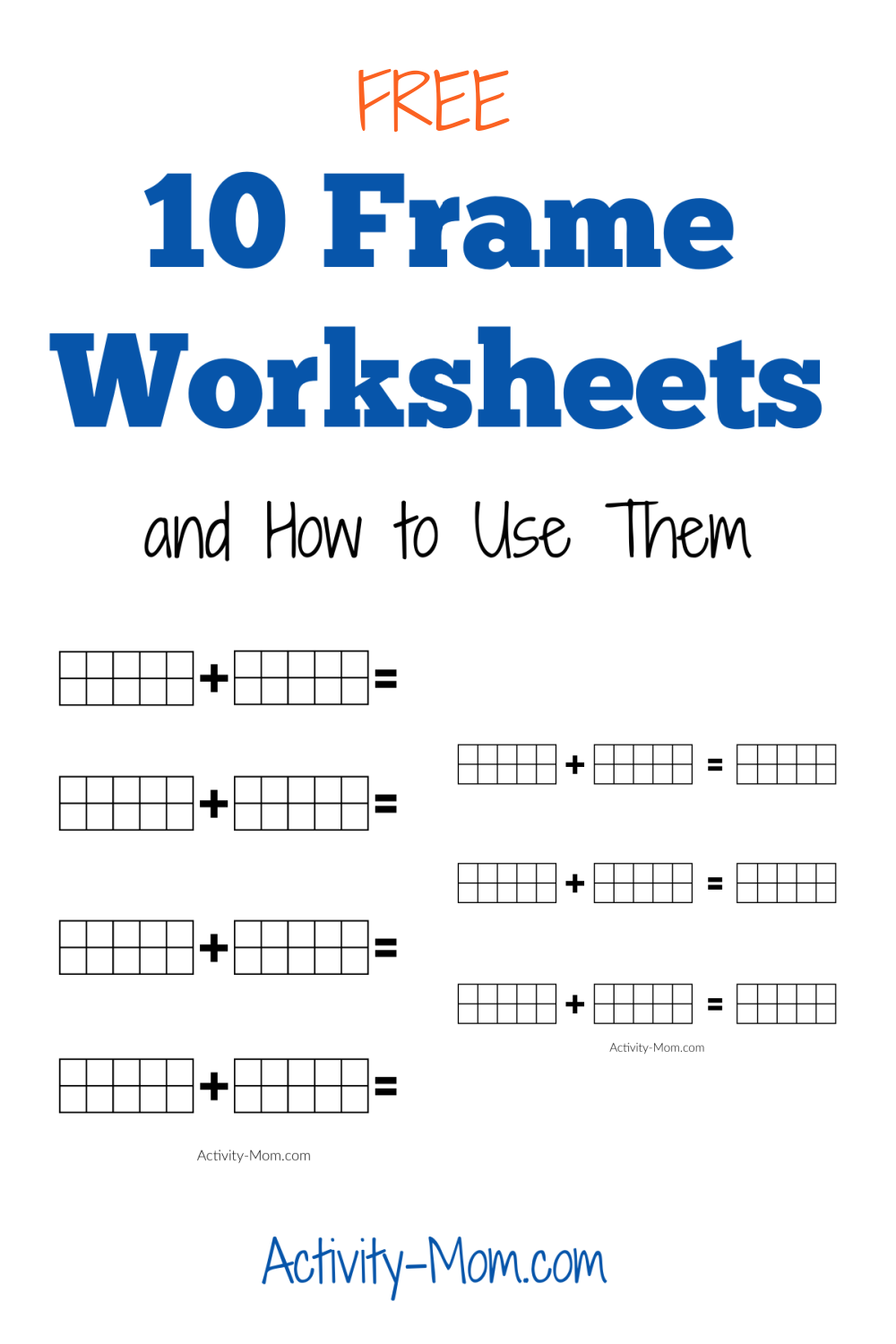 kindergarten ten frame worksheets kindergarten ten frame worksheets