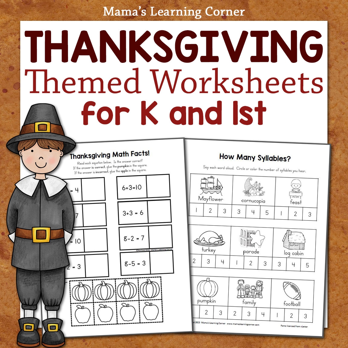 thanksgiving printables worksheets