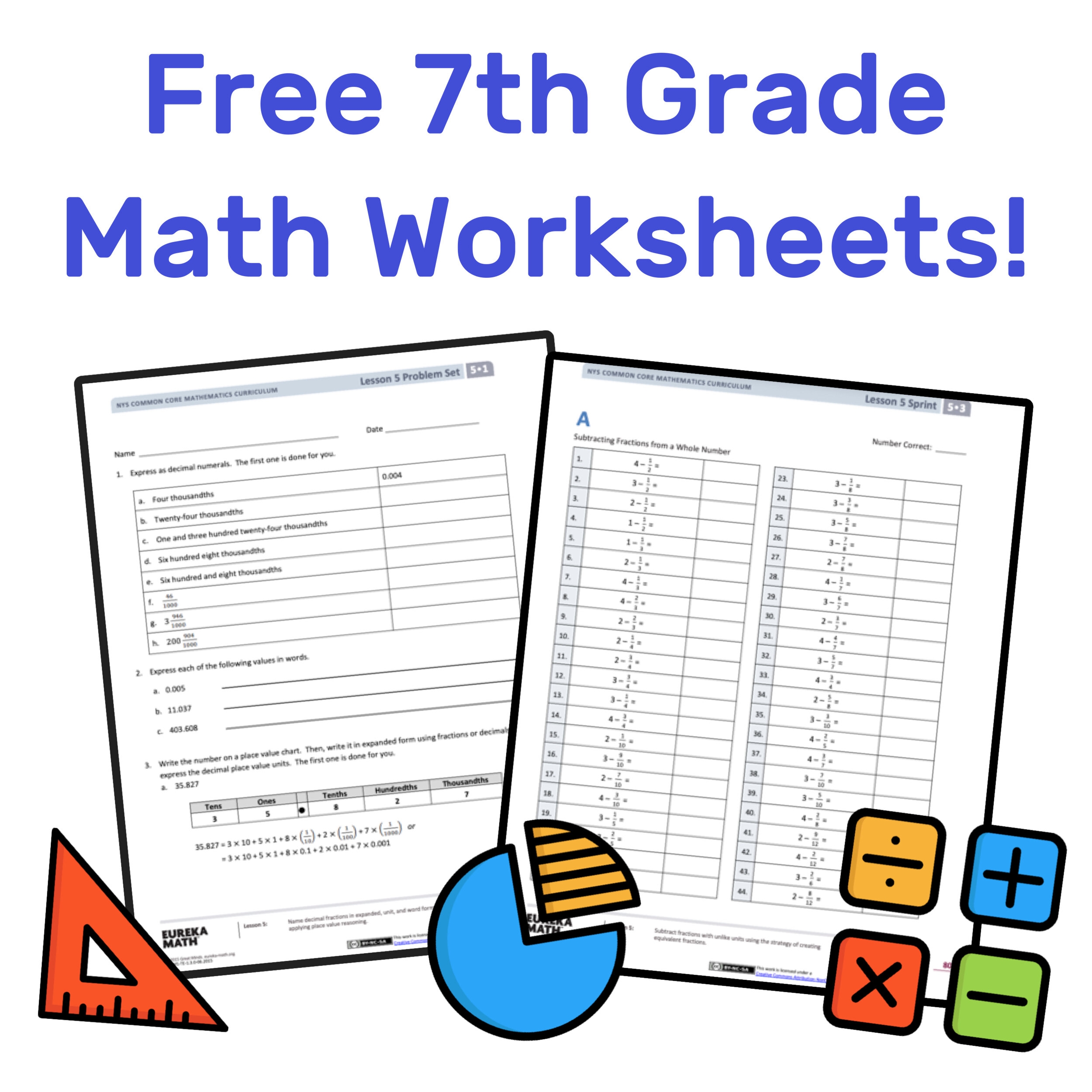free printable worksheets for 7th graders