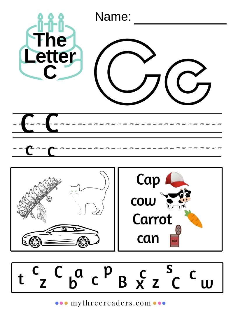letter c worksheets printable