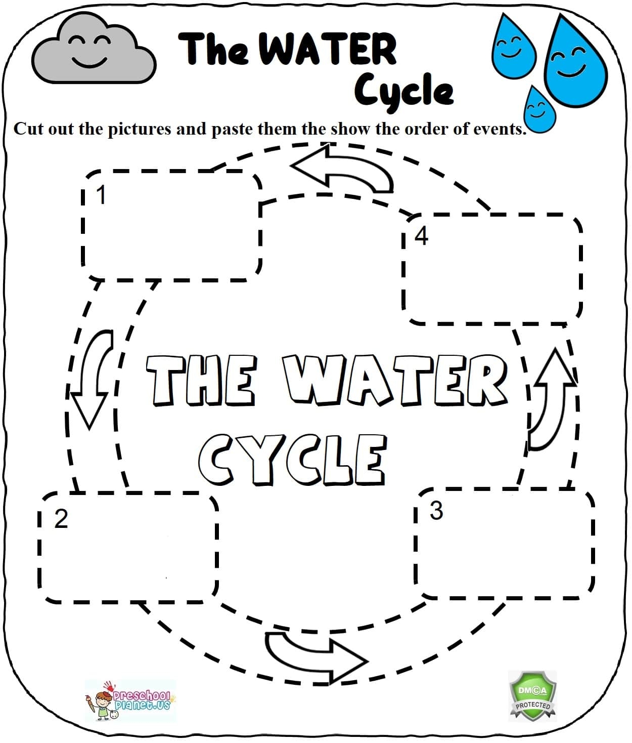 The Water Cycle Worksheet Preschoolplanet