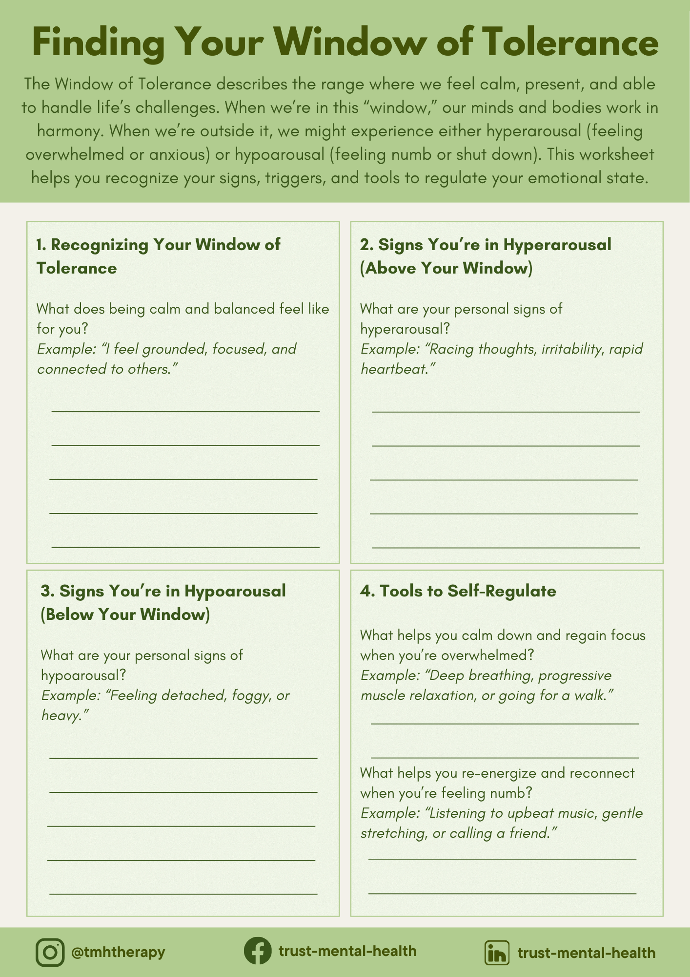 Therapy Worksheets CBT Worksheets Trust Mental Health