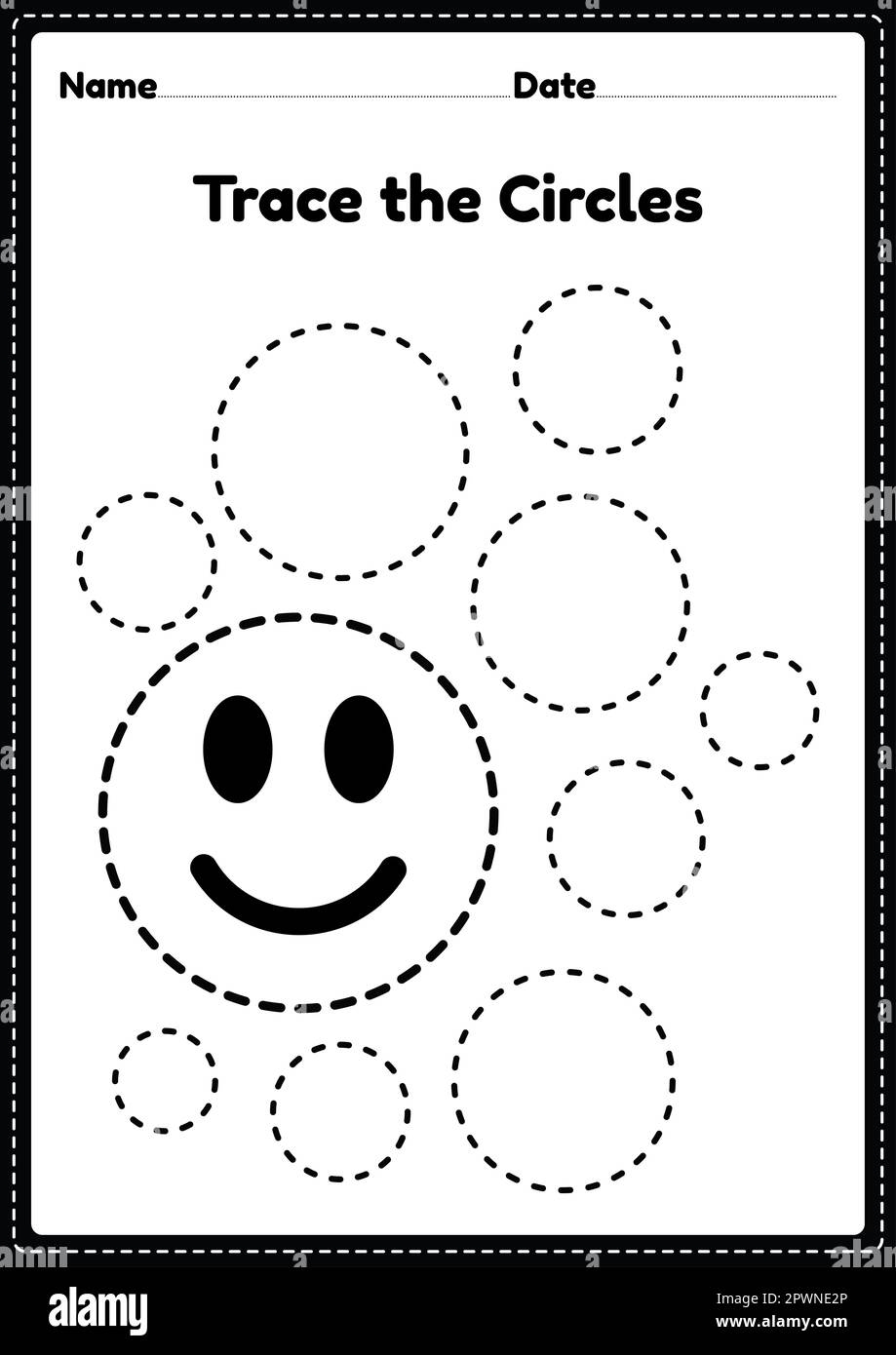 circle worksheets preschool