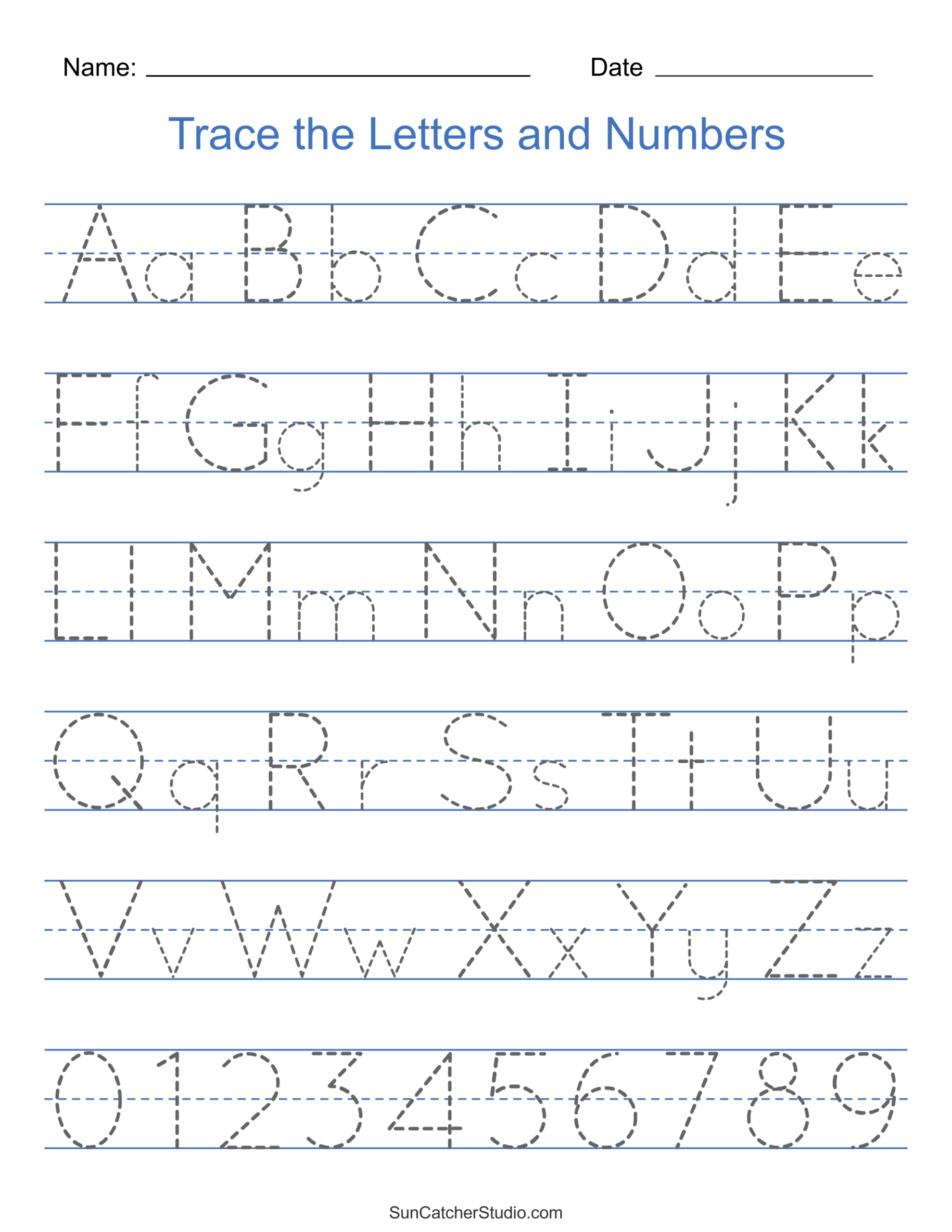 free kindergarten alphabet worksheets