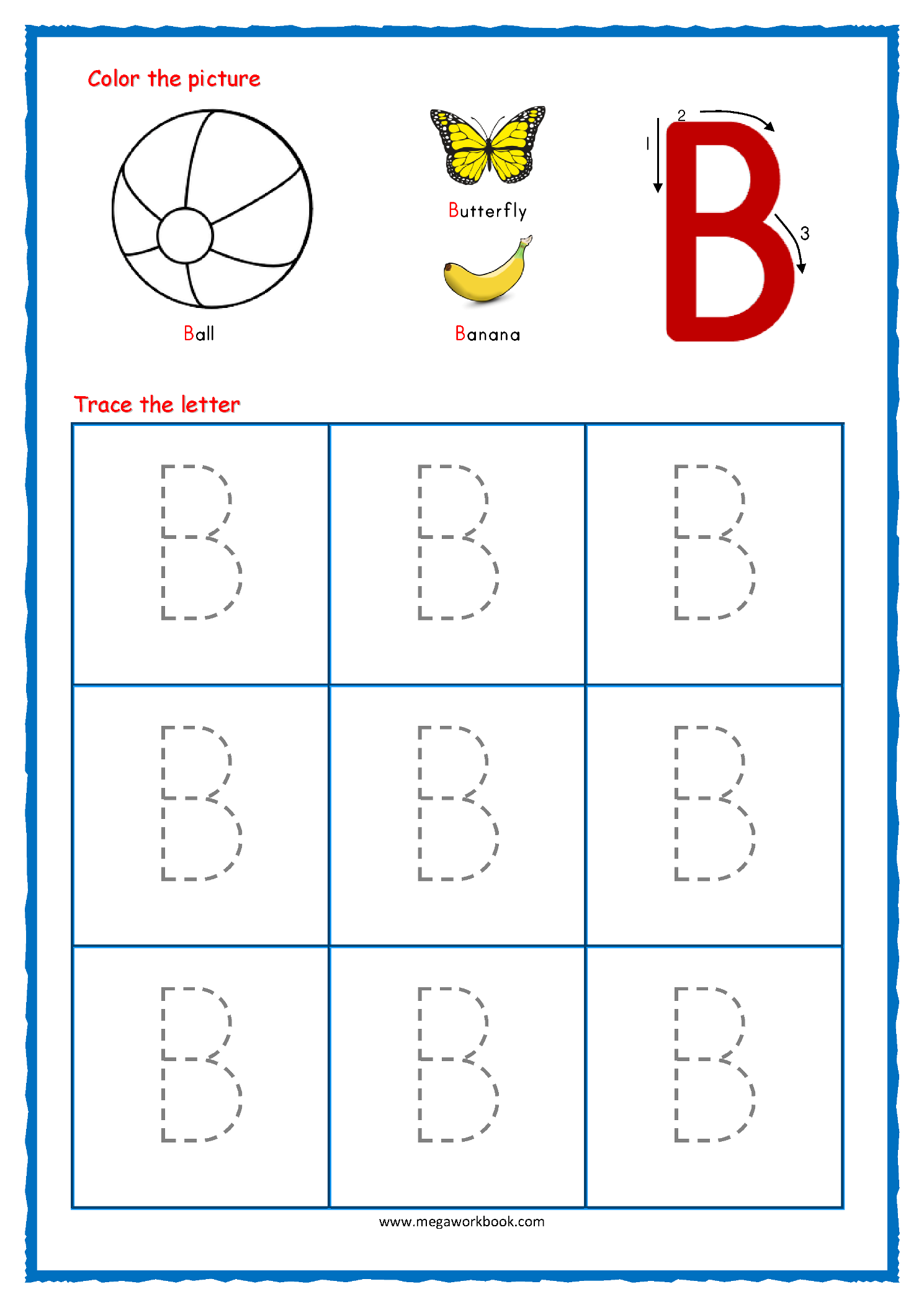 Tracing Letters Alphabet Tracing Worksheets Free Printable Capital Letter Tracing Worksheets MegaWorkbook